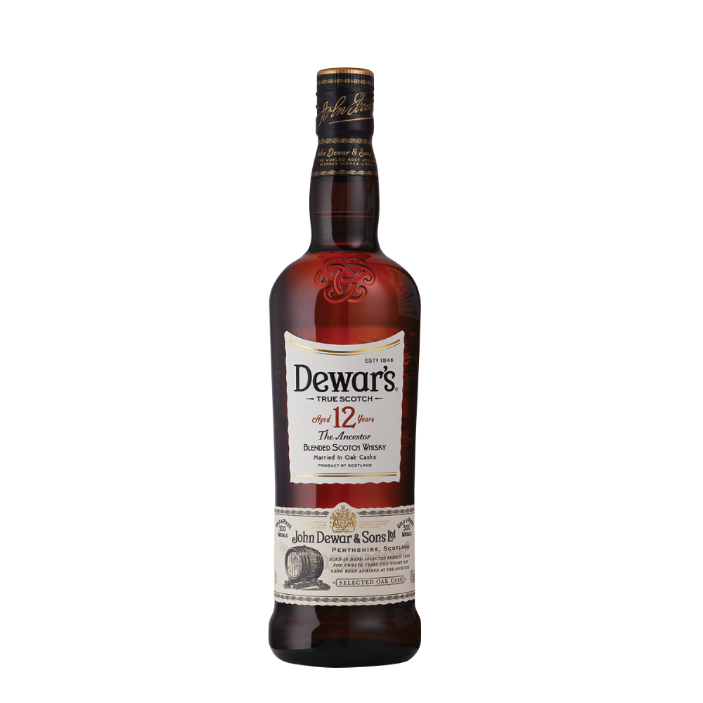 Dewars 12 Year Old Blended Scotch Whisky