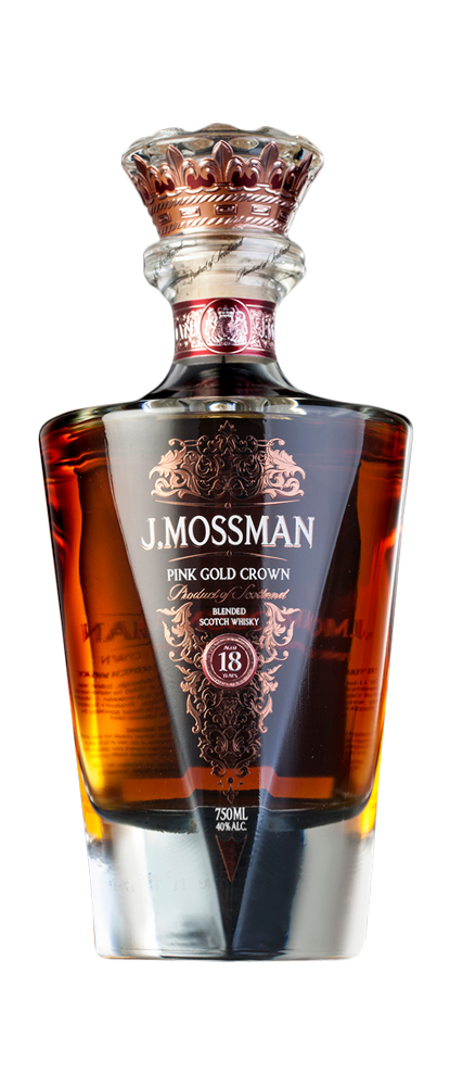 J. Mossman 18 Year Old Pink Gold Crown Blended Scotch Whisky
