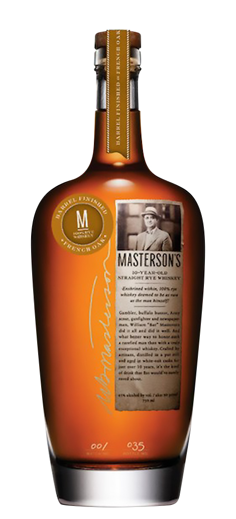 Mastersons 10 Year Old Rye Whiskey Barrel Finished in French Oak