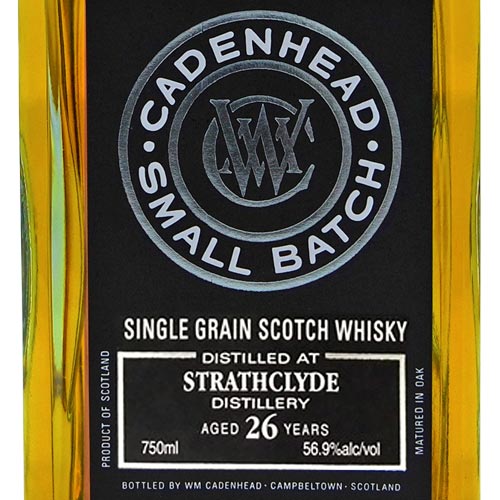 Cadenhead Strathclyde 26 Year Old Single Grain Scotch Whisky Option 2