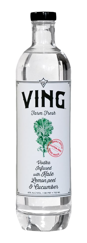 VING Organic Farm Fresh Kale Lemon Peel and Cucumber Vodka
