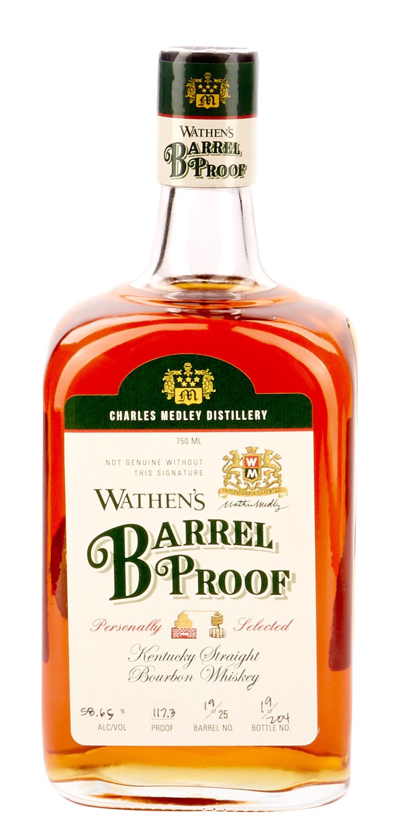 Wathens Barrel Proof Kentucky Straight Bourbon Whiskey