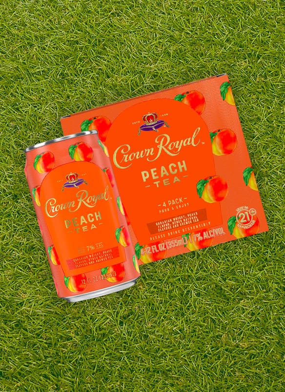 Crown Royal Peach Tea Can 4 pack